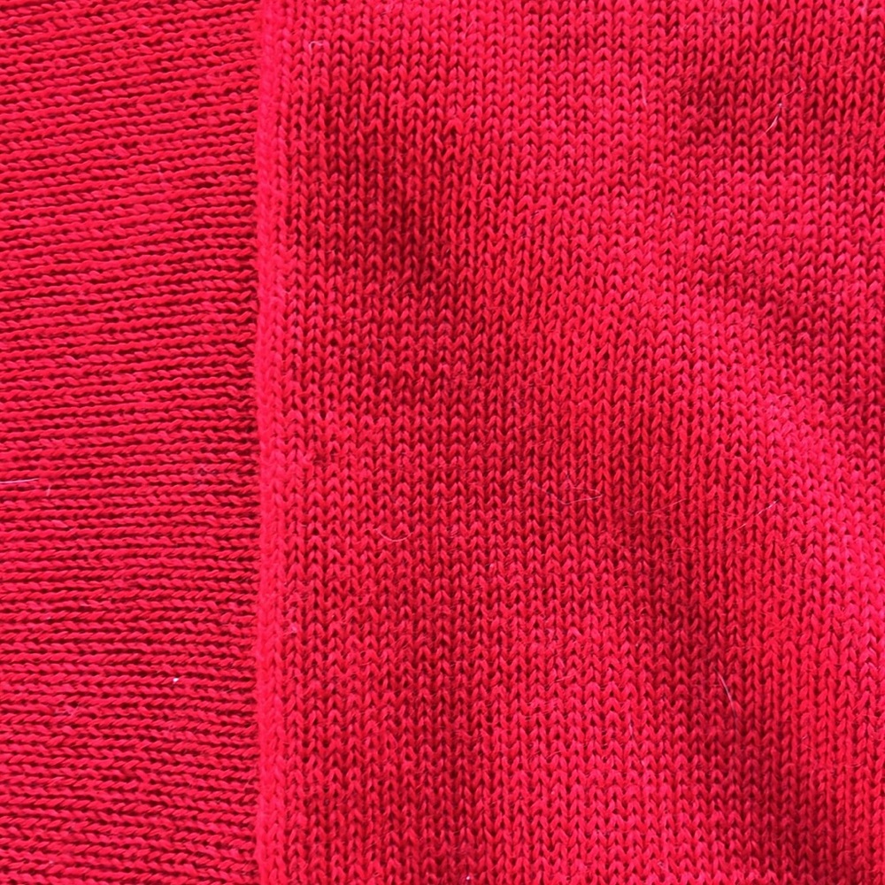 Collectors item. 80s rare Kansai Yamamoto red batwing wool sweater. Sz M - Picture 13 of 13